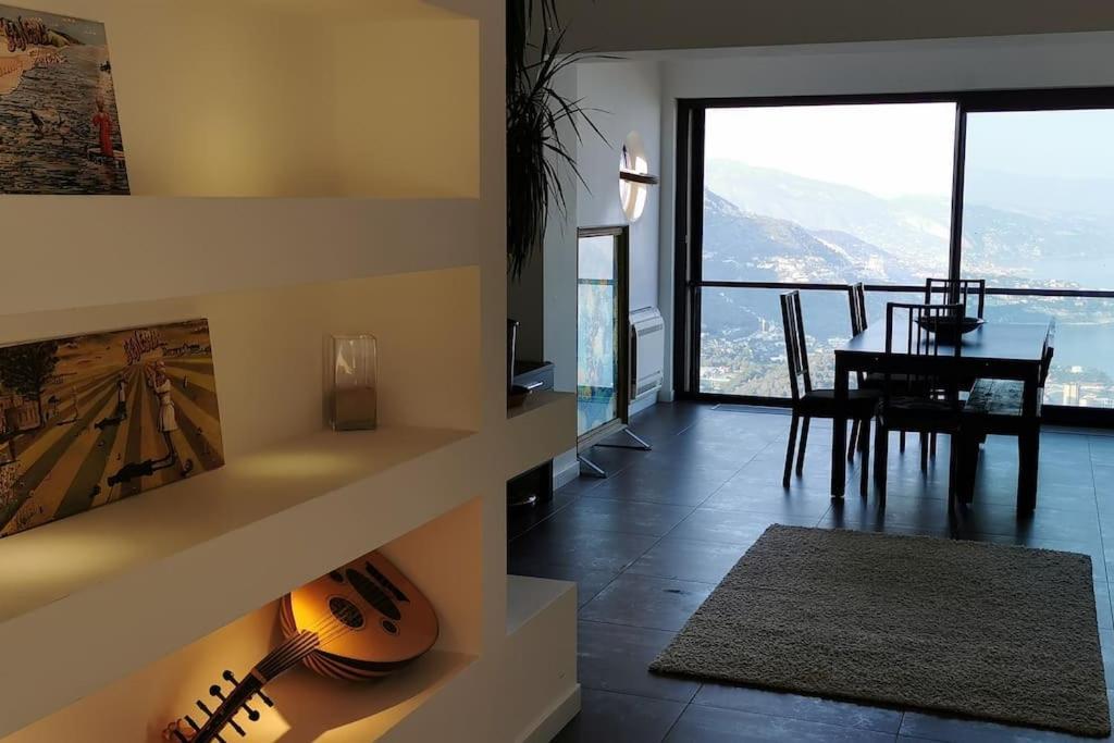 Villa With Unique & Breathtaking View Over Sea, Monte-Carlo, Italy & Alps La Turbie Zewnętrze zdjęcie